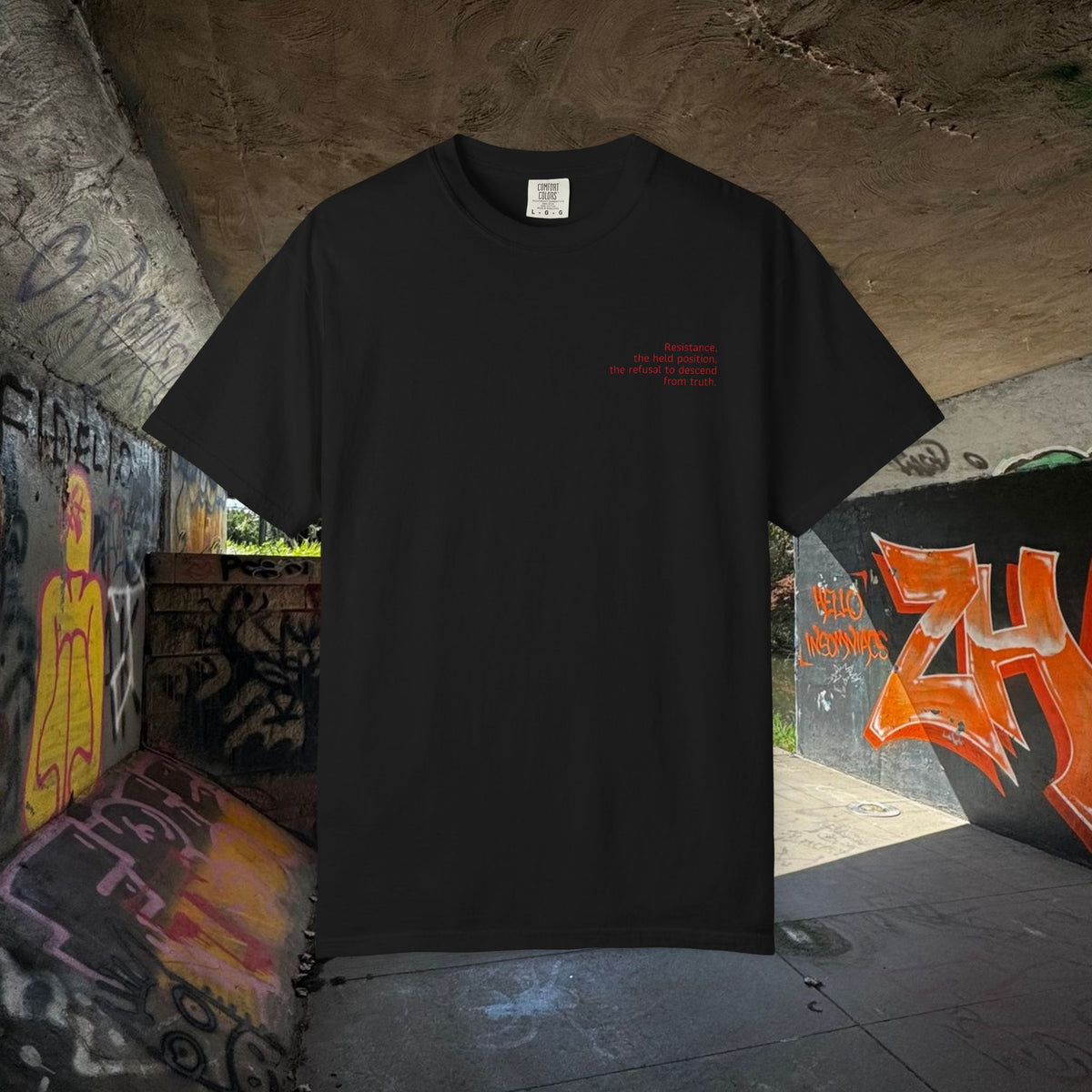 NAAR — FIRE · VII QIYAM — Standing - Unisex Garment-Dyed T-shirt